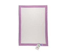 Robert Osswald 1.10.1.1.1.1.1-K01-04 Kuscheldecke mit Karorahmen - 100cm x 75cm, rot