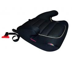 HiTS4KiDS AZKFZ065 Kindersitzerhöhung mit ISOFIX und GURTFIX, Auto-Sitzerhöhung, Kindersitz, 15-36 kg, circa 3-12 Jahre, Gruppe 2-3, ECE R44/04 geprüft, schwarz