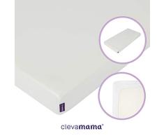 ClevaMama Anti-Allergie Kindermatratze mit Matratzenschoner Wasserdicht und Atmungsaktiv, 70 x 140 cm (bundle)