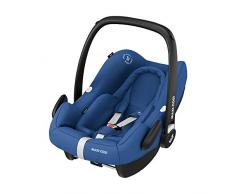 Maxi-Cosi Rock Babyschale, sicherer Gruppe 0+ i-Size Baby-Kindersitz (0-13 kg), nutzbar ab der Geburt bis ca. 12 Monate, passend für FamilyFix One Basisstation, essential blue