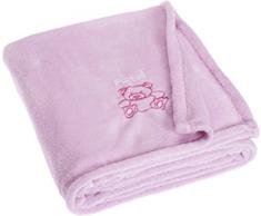 Playshoes Baby und Kinder Fleece-Decke, vielseitig nutzbare Kuscheldecke für Jungen und Mädchen, 100 x 150 cm, mit Bär-Stickung