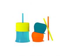 SNUG STRAW - Becher inkl. 3er Pack Deckel & Strohhalm, das kleckerfreie Becherset für daheim und unterwegs. Für Kinder ab 12 Monaten, BPA-, Phthalat- und PVC-frei, das perfekte Geschenk für Eltern