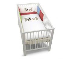 Sterntaler Bett-Set, Kopfkissen, Bettdecke und Bett-Nestchen, Wieslinge, Alter: Für Babys ab der Geburt, Weiß/Mehrfarbig