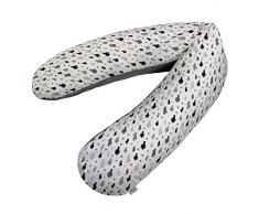 Joyfill 2008-2-5067 Stillkissen, Flexofill Midi Schwangerschaftskissen und Lagerungskissen für Mütter und Babys, inklusiv Bezug, 5067 Cactus Noir