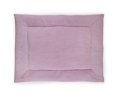 Jollein - KrabbeldeckeWaffle 100x140cm rosa - Pinke Spieldecke für Babys & Kleinkinder - Genoppte Erlebnisdecke fürs Kinderzimmer - Patchworkdecke mit Waffel-Design