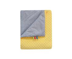 Cosing 337-072-02 Babydecke Erstlingsdecke Kuscheldecke Minky, gelb