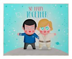Frikids Together Teppich, Baumwolle blau