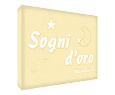 Feel Good Art SWT1216 – 01It Bild auf Leinwand Wand in Frühstücksflocken 30 x 20 x 4 cm cremeweiß