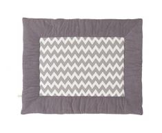 Little Naturals 017-513-00058 Krabbeldecke, 80 X 100 cm, Chevron grau/off-white
