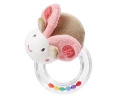Fehn 068214 Rasselring Käfer / Greifling zum Rasseln, Knistern, Fühlen, Spielen mit kuschelweichem Stoff-Käfer, für Babys und Kleinkinder ab 0+ Monaten