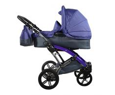 knorr-baby 3100-08 Kombikinderwagen, voletto Happy Colour, grau/lila