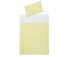 Schardt 2-teilige Bettwäsche mit Applikation, Lovely Birds gelb