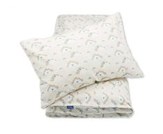 Pepi Leti 685843715788 Vogelwolken Premium Hochwertige Kinderbettwäsche, mehrfarbig