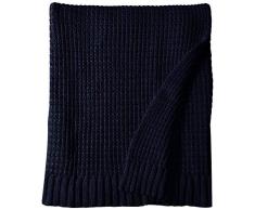 LULANDO Bambusdecke 80x100 cm, kleine Bettdecke, Zudecke für Kinderwagen, für jede Jahreszeit, 100 % naturreine Materialien, aus Baumwolle und Bambus, antiallergisch, umweltfreundlich(Navy Blue)