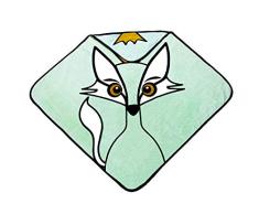 babyLivia Kapuzenhandtuch Fuchs Powder Green
