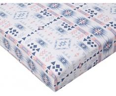 Bemini by Baby Boum 131APAWI62JP Spannbetttuch Jersey für Kinderbett APAWI aladin 60x120 cm ,blau