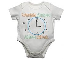 Worlds Cutest Wecker Funny Baby Vest Bodysuit Baby Grow (6–9 Monate)