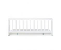 Geuther 2110 WE Bettschutzgitter aus Holz, variable, 90 cm, einfache Handhabung, sicherer Halt, weiß, 3.3 kg