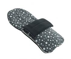 Fleece Fußsack kompatibel mit iCandy Peach – Grau Star