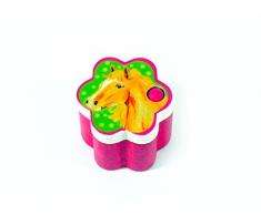 Hess Holzspielzeug 14168 - Zahndose aus Holz, Pferdchen, ca. 4 cm