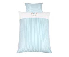 My Julius 8420110633 - Bettwäsche mit Applikation Birdies Home, Größe: 100 x 135 cm / 40 x 60 cm