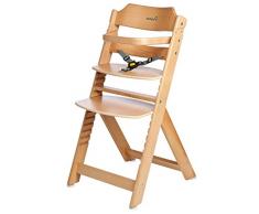 Safety 1st Timba Mitwachsender Hochstuhl, aus massivem Buchenholz, hohe Rückenlehne, ab ca. 6 Monaten bis ca. 10 Jahre