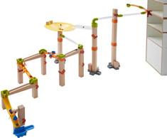 HABA 303968 - Kugelbahn – Master Construction Kit | Großes Kugelbahn-Set mit vielen Effekten | Bausystem mit unterschiedlichen Aufbaumöglichkeiten | Holzspielzeug ab 4 Jahren