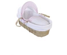 Clair de Lune Palm Moses Korb (Pink, Sterne und Streifen)
