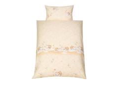 Julius Zöllner 85100 1905 9 - Bettwäsche, 80/80 und 35/40 - Schmusefanten apricot