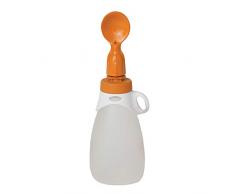 Infantino Löffelaufsatz für Quetschbeutel, Quetschie Löffel, Babylöffel, orange
