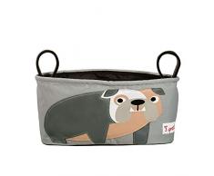 3 Sprouts Kinderwagentasche Bulldogge