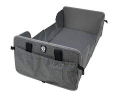 Original Dooky Traveller - faltbares Baby Reisebett inkl. Matratze - superleicht, kompakt, Fächer an den Außenseiten, 41 x 75 cm (aufgebaut) / 41 x 26 cm (gefaltet), 100% Polyester, Schwarz