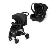 cbx 2-in-1 Reisesystem, Kinderwagen Misu Air TS + Babyschale Shima, Inkl. Regenverdeck und Adapter für Babyschale, Ab Geburt, Smoky Anthracite