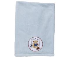 Kids Line Kinderwagendecke mit Bären-Stickerei, Blau