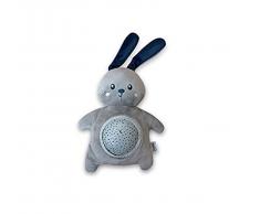 Pabobo - Mimi Bunny - musikalische Nachtlicht Kaninchen Star Projektor - Baby / Kind Teddy –grau