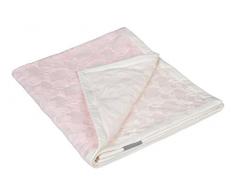 Lässig Lässig Krabbel- Schmusedecke babydecke aus Seacell atmungsaktiv weich und kuschelig, flauschig, Lela light pink