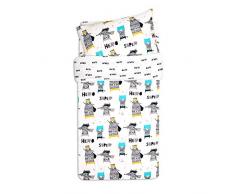 Fun with mum DUV-SET-120-SUP-HER Bettwäsche - Bettbezüge und Kissen 100x120 - Super Hero