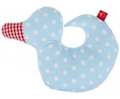 La Fraise Rouge 4251005600245 Rassel Ente Laurant, hellblau mit weißen Punkten