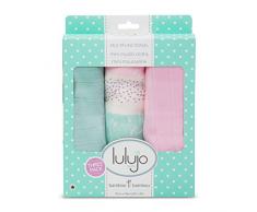 Lulujo Babydecke, 3 Stück Rosa Rosa