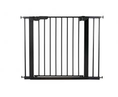 BabyDan Premier Türschutzgitter / Treppenschutzgitter zum Klemmen, 92,5 - 99.8 cm, - hergestellt in Dänemark + TÜV/GS geprüft, Farbe: Schwarz