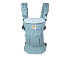 Ergobaby Omni 360 Babytrage für Neugeborene ab Geburt bis 20kg, 4in1 Kindertrage Tragesystem, Heritage Blue
