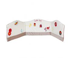 Babycalin Nelson Seitenschutz für Laufgitter, Laufgittereinlage, 40 x 180 cm, Ecru