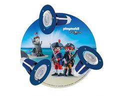 ELOBRA Rondell PLAYMOBIL Pirates, Wand-/ Deckenleuchte, 230V, GU10, max 3 x 6 Watt, 136164
