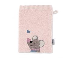 Sterntaler Waschhandschuh Maus Mabel, Größe: 21 x 15 cm, Zartrosa