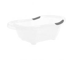dBb Remond Badewanne, fest, transparent, mit Pailletten, Weiß