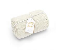 The Little Green Sheep Gestrickte Babydecke