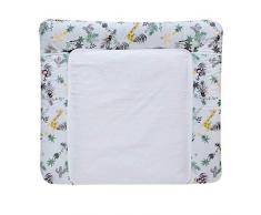 Schardt 13 609 1/785 Wickelauflage Jungle 80x75 cm mit abnehmbarer Frotteeauflage, beige, 1 kg