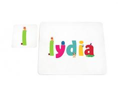 Feel Good Art lhv-lydia Hochglanz Tisch-Sets und Untersetzer für Babys und Kleinkinder