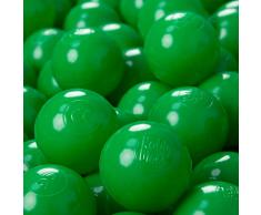 KiddyMoon 300 ∅ 6Cm Kinder Bälle Für Bällebad Spielbälle Baby Plastikbälle Made In EU, Grün
