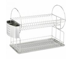 WENKO Geschirrabtropfer Exclusiv Duo Besteckabtropfer Spülbeckenregal Spülregal